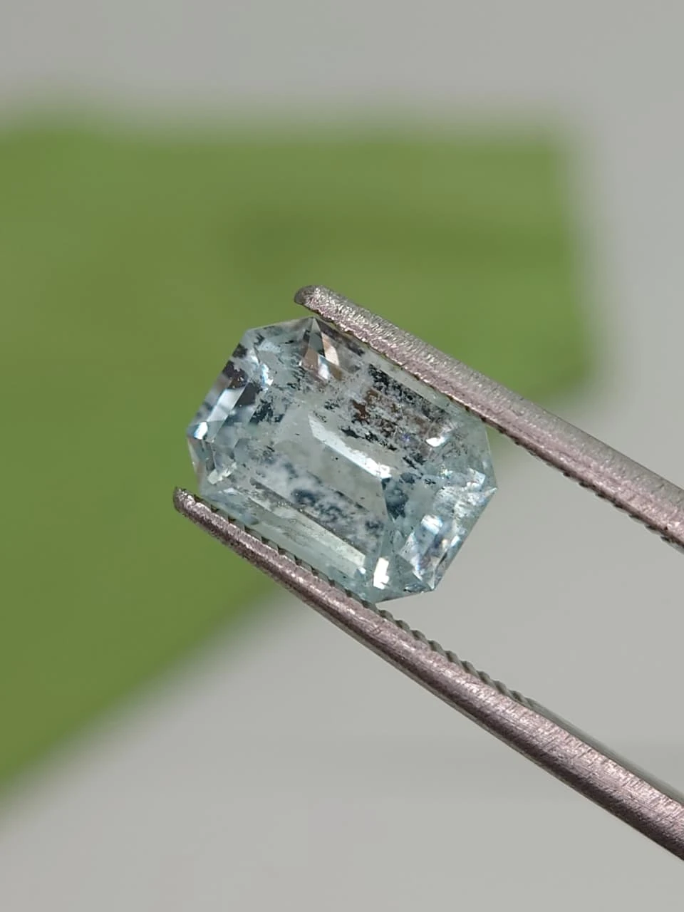 2.1ct Natural Emerald Faceted Aquamarrine from Pakistan — view 1